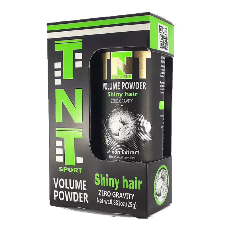 خرید اینترنتی پودر حجم دهنده مو تی ان تی براق مدل Shiny Hair سبز رنگ - پخش عمده لوازم آرایشی و بهداشتی طنین
