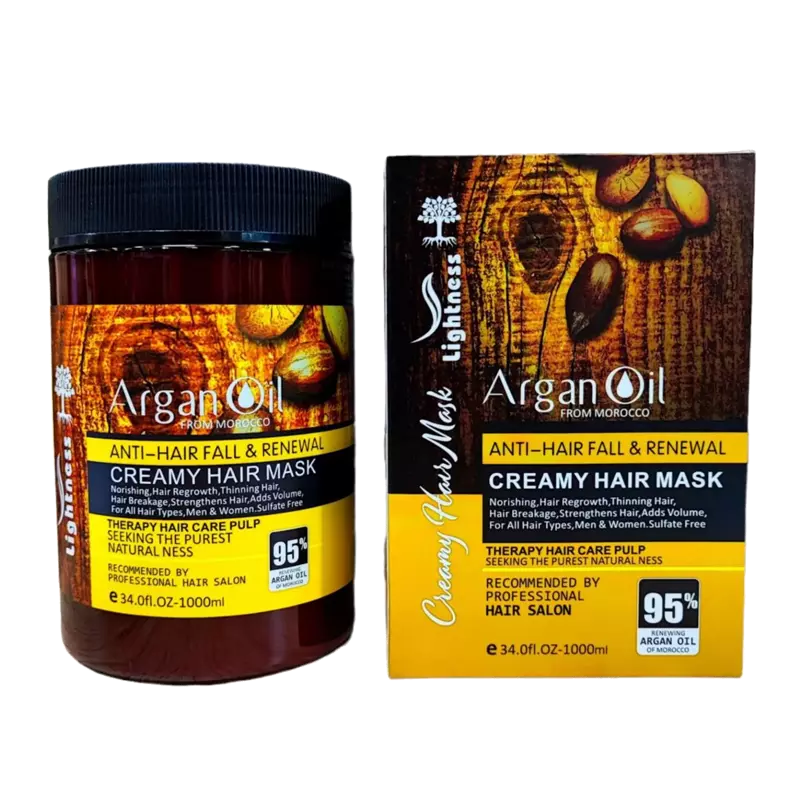 خرید ماسک مو روغن آرگان و پروتئین لایتنس مدل Argan Oil بدون سولفات و ضد ریزش - آرایشی بهداشتی طنین