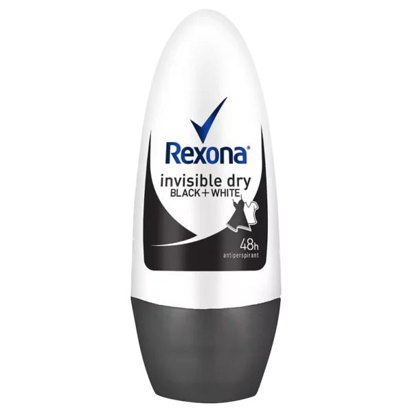 خرید اینترنتی رول ضد تعریق زنانه رکسونا 48 ساعته 50 میل مدل Invisible Dry Black+White - پخش عمده آرایشی بهداشتی طنین