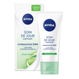 خرید اینترنتی کرم روز آبرسان و مات کننده آلوئه ورا نیوا 50 میل 24 ساعته مدل Soin De Jour - پخش عمده لوازم آرایشی بهداشتی طنین