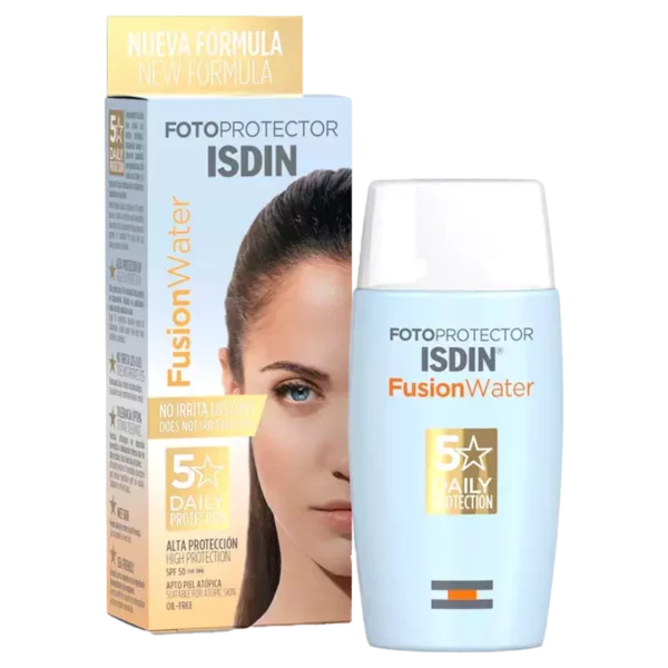 خرید ضد آفتاب بی رنگ فیوژن واتر ایزدین مدل Fusion Water با SPF50 - آرایشی بهداشتی طنین