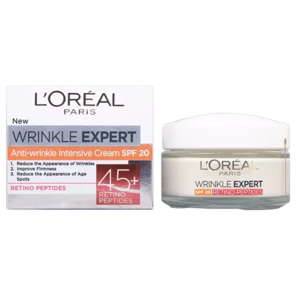 خرید عمده کرم ضد چروک لورال +45 سال با SPF20 مدل Wrinke Expert