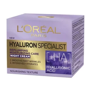 خرید اینترنتی کرم شب آبرسان هیالورونیک اسید لورال مدل Hyaluron Specialist - آرایشی بهداشتی طنین