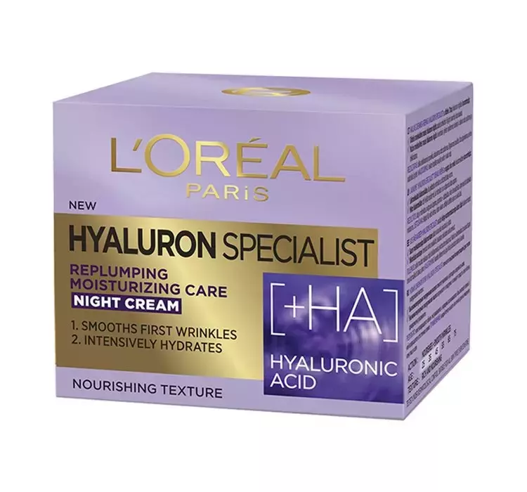 خرید اینترنتی کرم شب آبرسان هیالورونیک اسید لورال مدل Hyaluron Specialist - آرایشی بهداشتی طنین