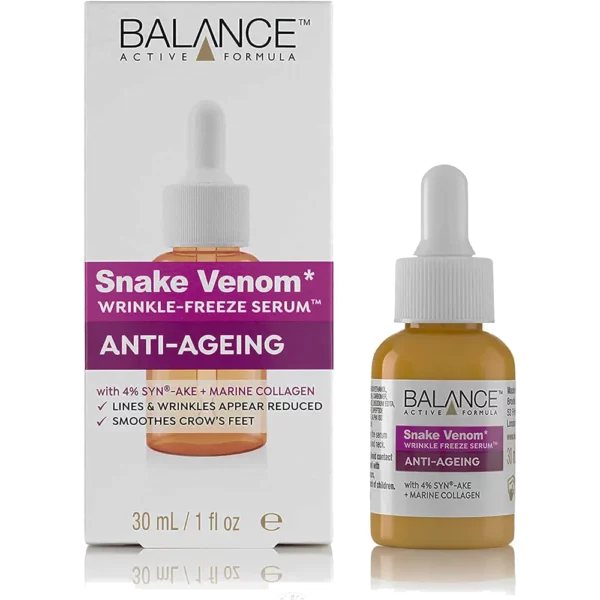 خرید سرم مار بالانس ضد چروک و ضد پیری مدل Snake Venom Wrinkle Freeze Serum - پخش لوازم آرایشی بهداشتی طنین