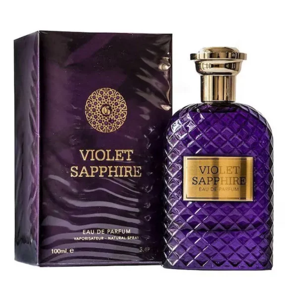 ادو پرفیوم زنانه فراگرنس ورد مدل ویولت سفیر VIOLET SAPPHIRE