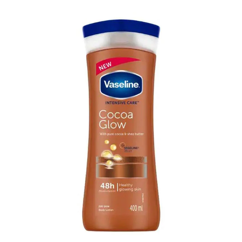 لوسیون بدن پمپی وازلین مدل کاکائو Vaseline – Cocoa Glow