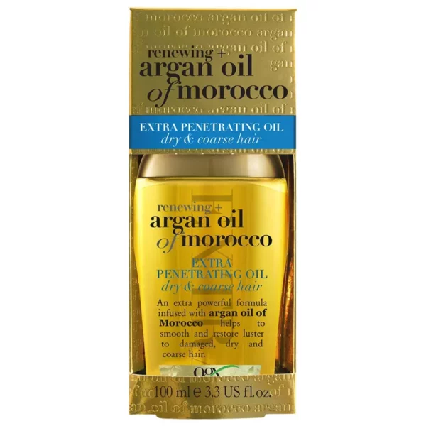 روغن آرگان آمریکایی او جی ایکس مراکشی انواع موها ogx argan oil of morocco PENETRATING OIL