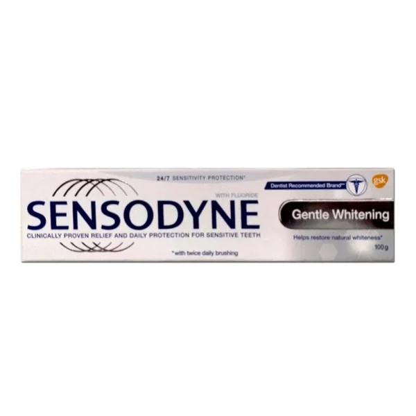 خمیر دندان سنسوداین sensodyne مدل gentle whitening حجم 100 گرم