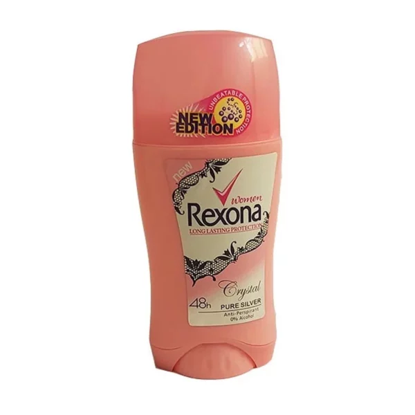 استیک ضدتعریق زنانه ۷۰ گرمی رکسونا | Rexona Crystal Pure Silver