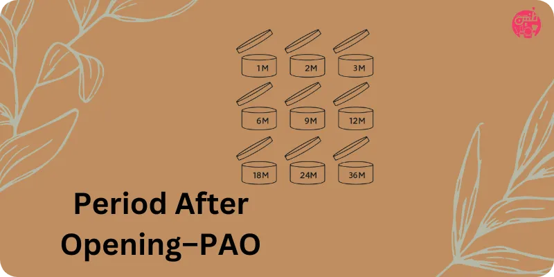علامت دوره زمانی استفاده Period After Opening–PAO