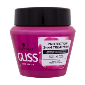 ماسک موی مراقبت کننده گلیس مناسب موهای رنگ شده SUPREME LENGTH (GLISS) 300mL