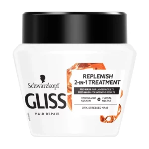 ماسک موی مراقبت کننده گلیس مدل replenish 2-in-1 treatment