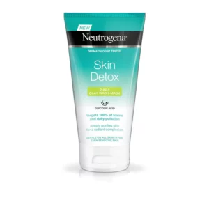 ماسک و پاک کننده صورت نوتروژینا Skin Detox حاوی خاک رس Neutrogena Skin Detox Face Mask With Clay