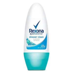 رول ضد تعریق زنانه رکسونا مدل Shower Clean حجم 50 میلی لیتر ا Rexona Shower Clean Roll On For Women 50ml