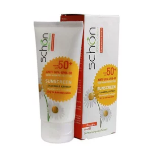 کرم ضد آقتاب شون SPF 50 بدون رنگ | Schon sunscreen cream SPF 50