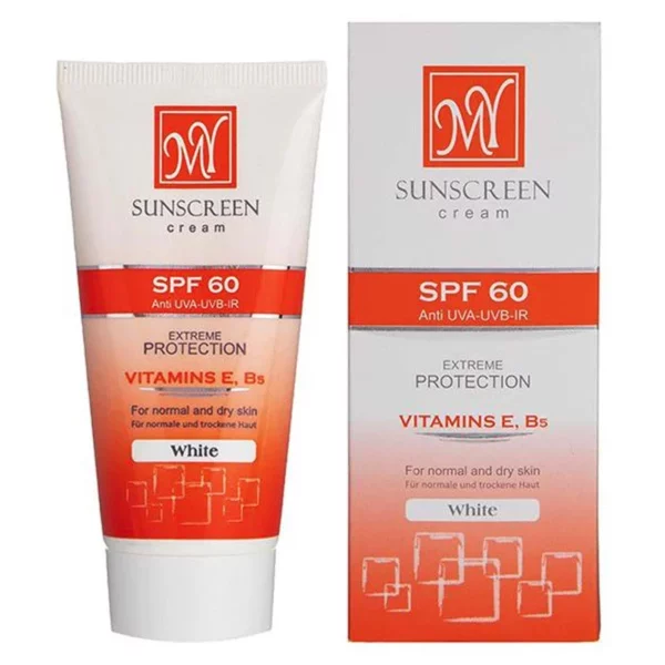 کرم ضد آفتاب مای برای پوست خشک و معمولی SPF60 بی رنگ