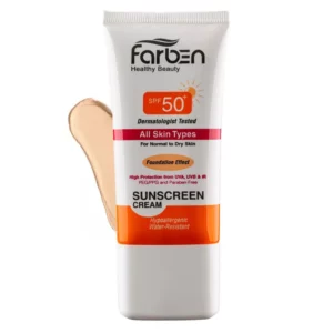 کرم ضد آفتاب رنگی فاربن مناسب پوست معمولی و خشک با SPF 50 حجم 50 ميل - بژ طبیعی